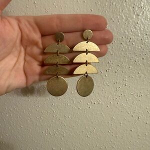 Chic Gold Dangle Earrings